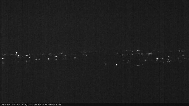 Lake Travis webcam, August 23, 2023 9:45 PM CT