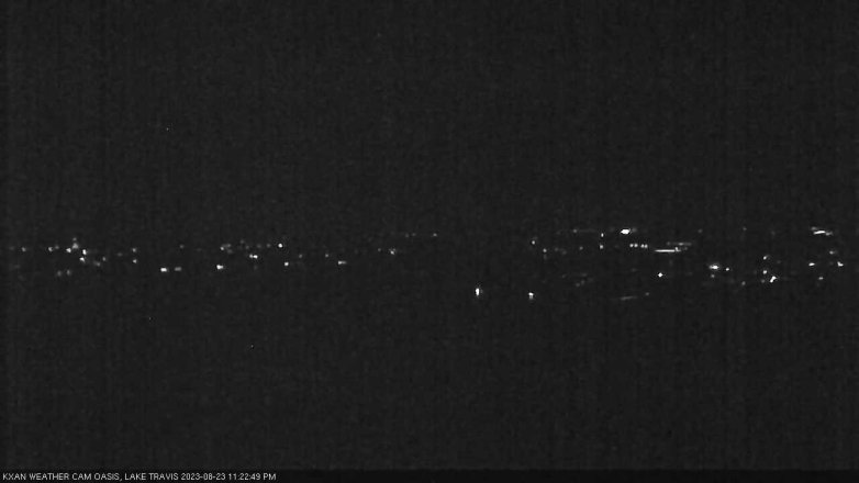 Lake Travis webcam, August 23, 2023 11:25 PM CT
