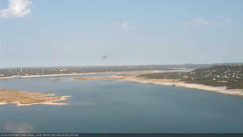 Lake Travis webcam, August 24, 2023 9:25 AM CT