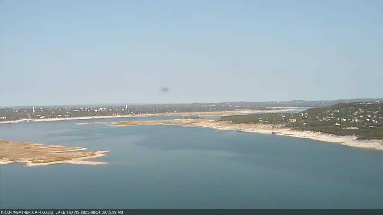 Lake Travis webcam, August 24, 2023 9:45 AM CT