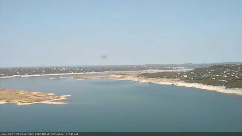 Lake Travis webcam, August 24, 2023 10:25 AM CT