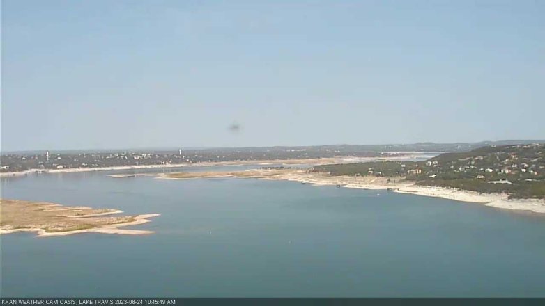 Lake Travis webcam, August 24, 2023 10:45 AM CT