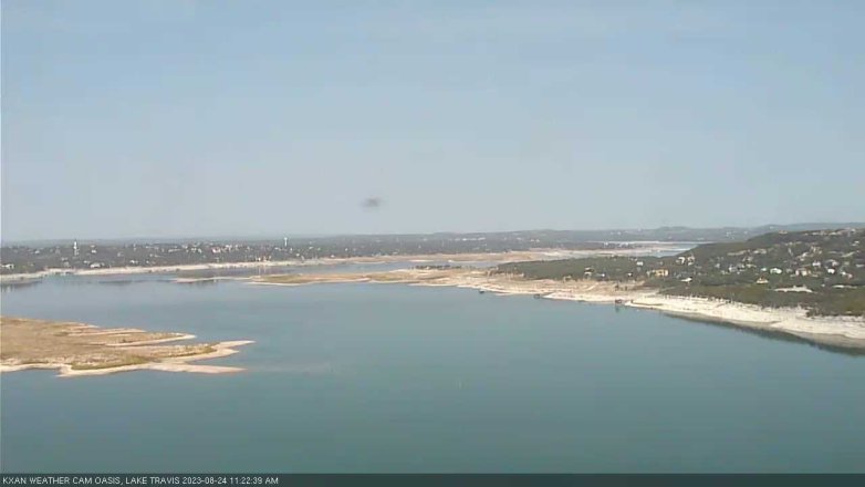 Lake Travis webcam, August 24, 2023 11:25 AM CT