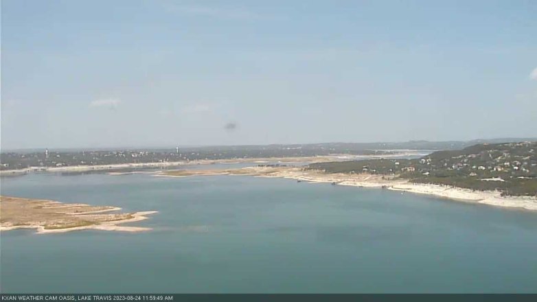 Lake Travis webcam, August 24, 2023 12:00 PM CT