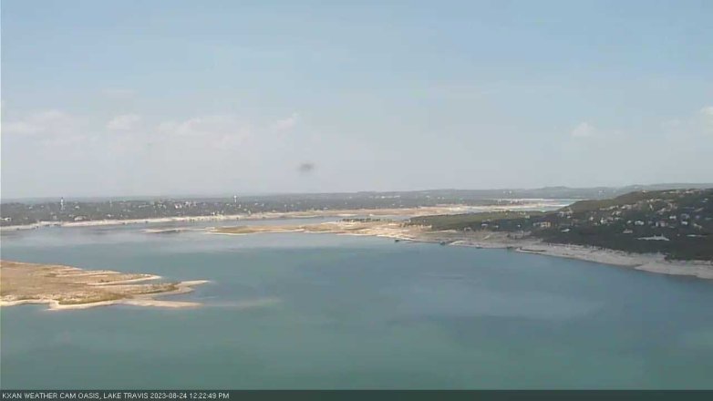 Lake Travis webcam, August 24, 2023 12:25 PM CT