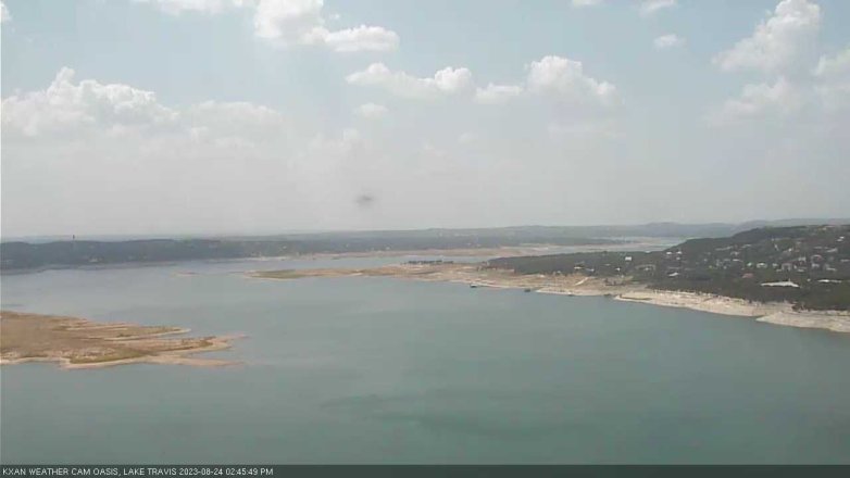 Lake Travis webcam, August 24, 2023 2:45 PM CT