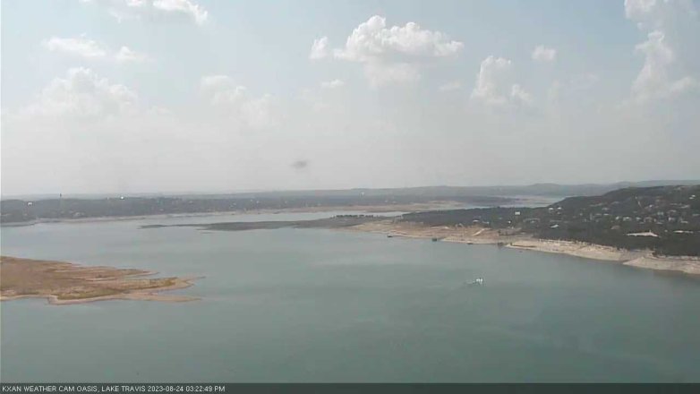 Lake Travis webcam, August 24, 2023 3:25 PM CT