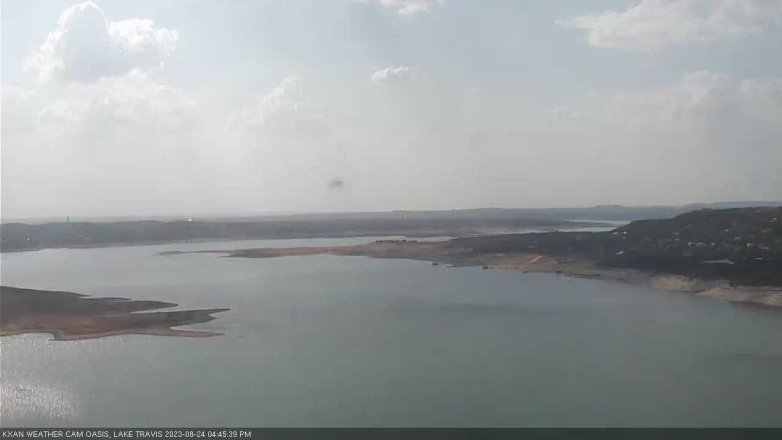 Lake Travis webcam, August 24, 2023 4:45 PM CT