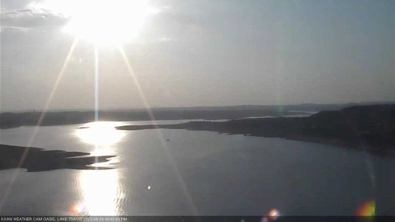 Lake Travis webcam, August 24, 2023 6:45 PM CT