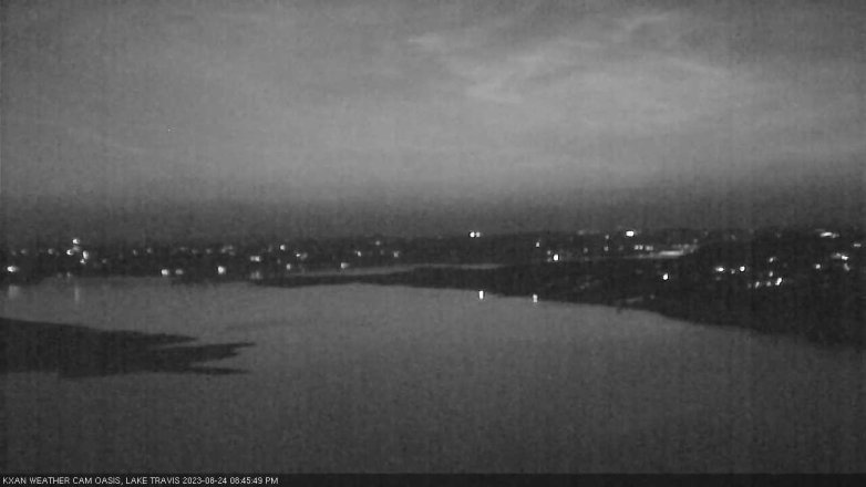 Lake Travis webcam, August 24, 2023 8:45 PM CT