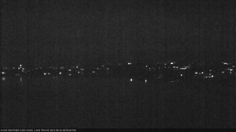 Lake Travis webcam, August 24, 2023 9:00 PM CT