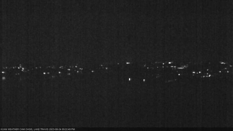 Lake Travis webcam, August 24, 2023 9:25 PM CT