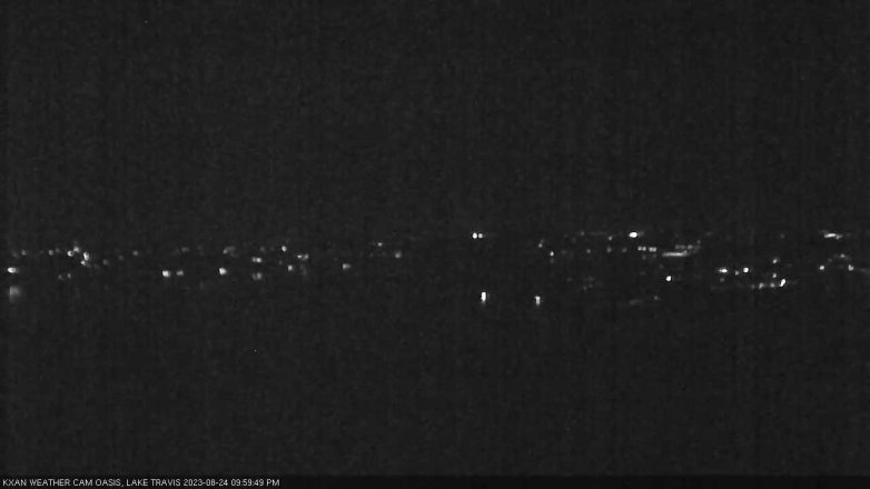 Lake Travis webcam, August 24, 2023 10:00 PM CT