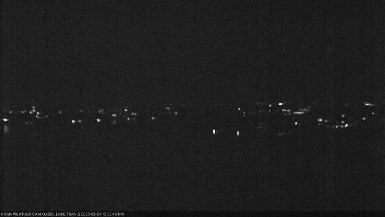 Lake Travis webcam, August 24, 2023 10:25 PM CT