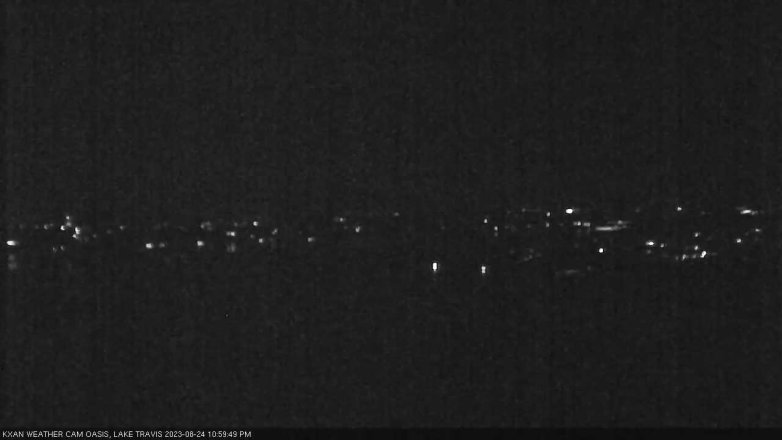 Lake Travis webcam, August 24, 2023 11:00 PM CT