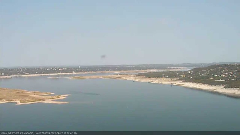 Lake Travis webcam, August 25, 2023 10:25 AM CT