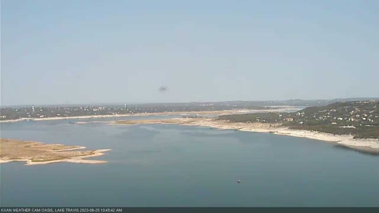 Lake Travis webcam, August 25, 2023 10:45 AM CT