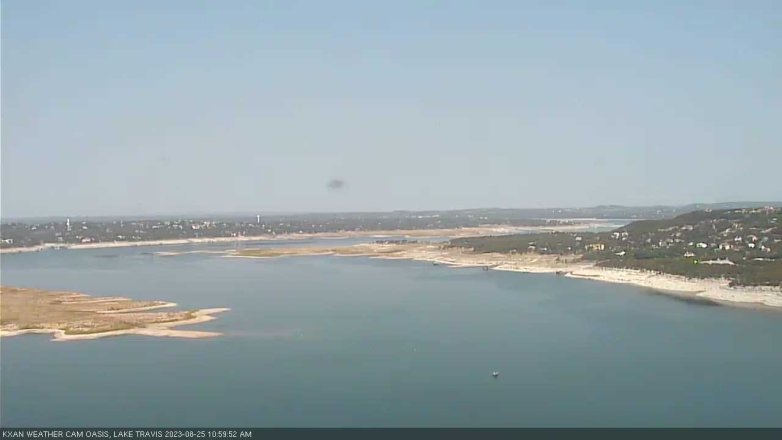 Lake Travis webcam, August 25, 2023 11:00 AM CT