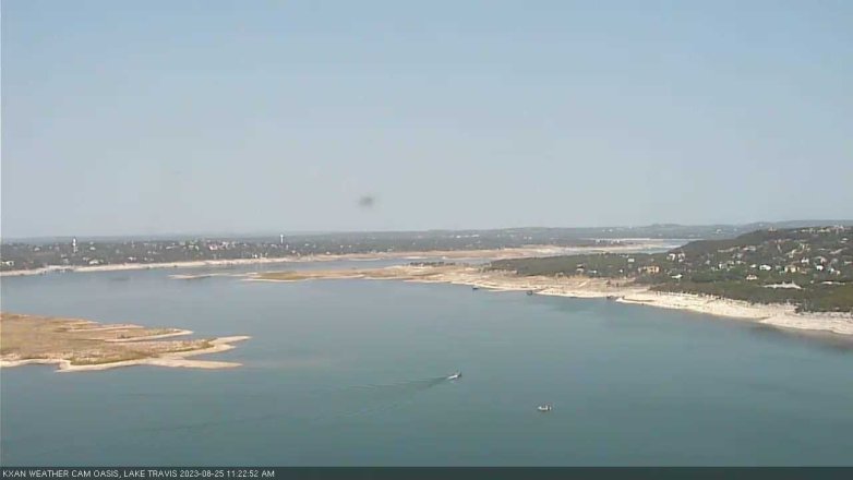 Lake Travis webcam, August 25, 2023 11:25 AM CT