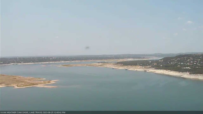 Lake Travis webcam, August 25, 2023 12:45 PM CT