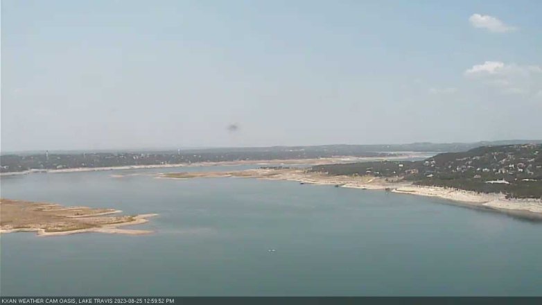 Lake Travis webcam, August 25, 2023 1:00 PM CT
