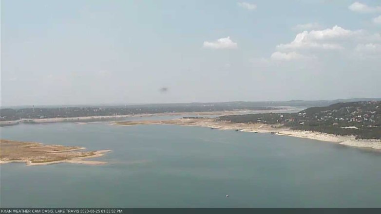 Lake Travis webcam, August 25, 2023 1:25 PM CT