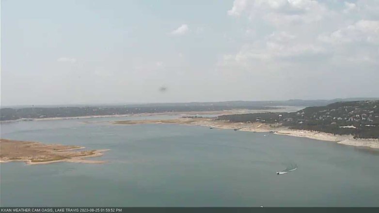 Lake Travis webcam, August 25, 2023 2:00 PM CT