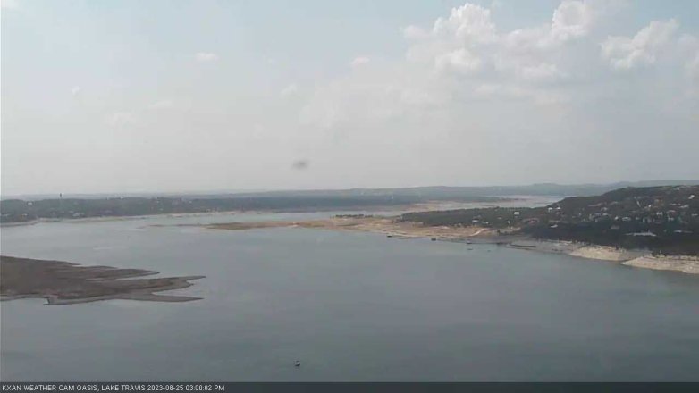 Lake Travis webcam, August 25, 2023 3:00 PM CT