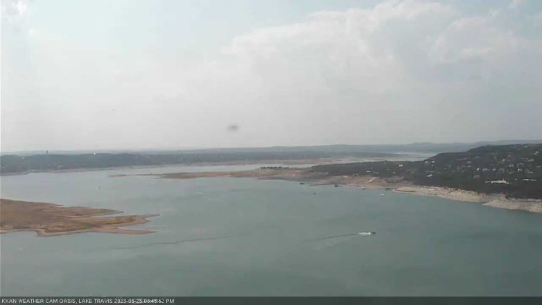 Lake Travis webcam, August 25, 2023 3:45 PM CT