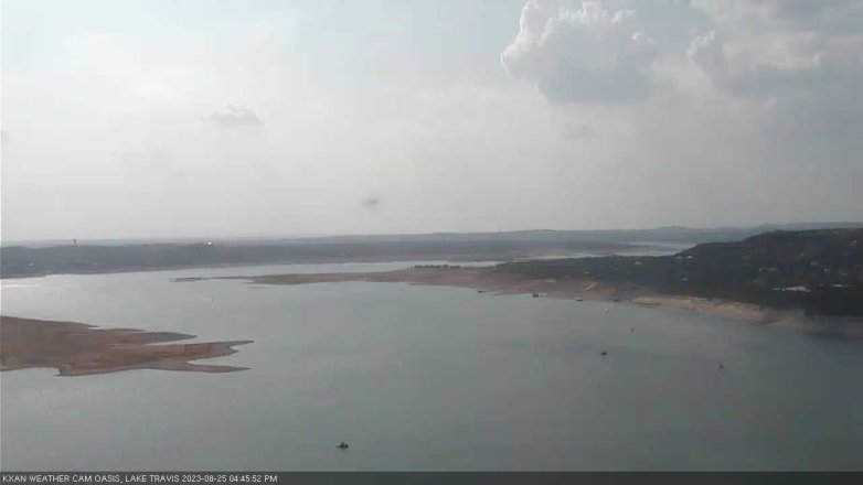 Lake Travis webcam, August 25, 2023 4:45 PM CT