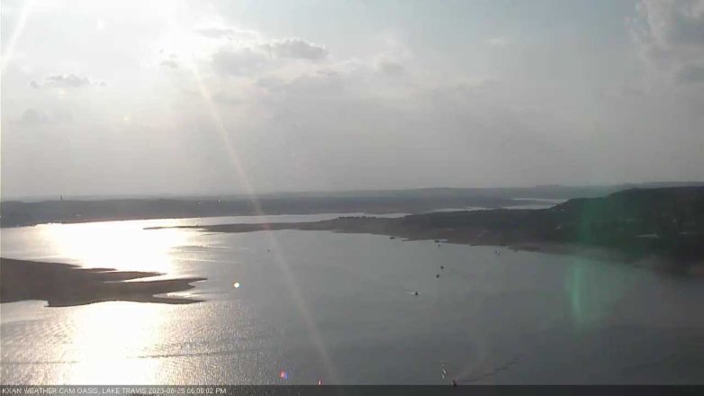 Lake Travis webcam, August 25, 2023 6:00 PM CT