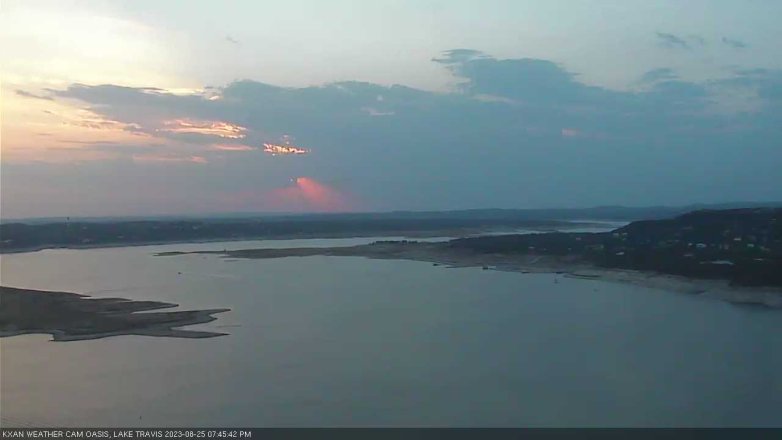 Lake Travis webcam, August 25, 2023 7:45 PM CT