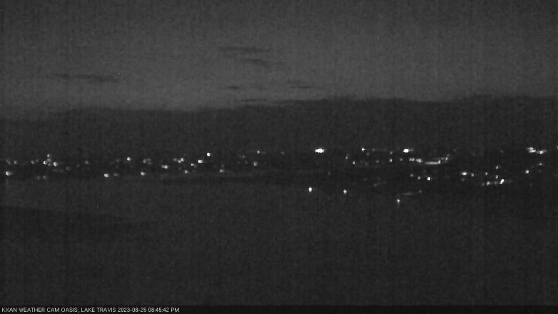 Lake Travis webcam, August 25, 2023 8:45 PM CT