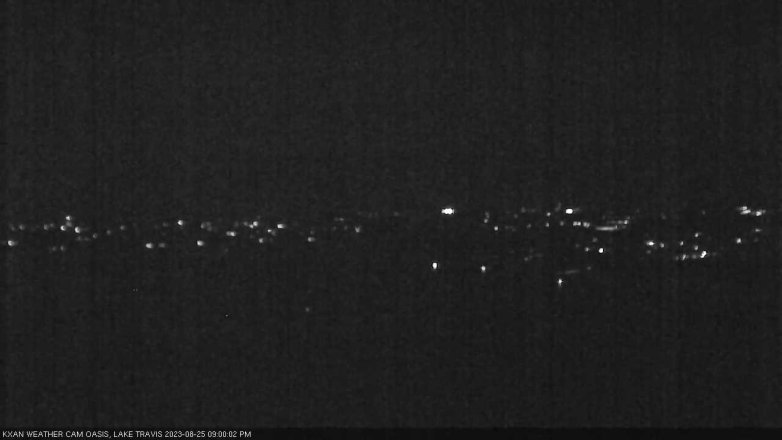 Lake Travis webcam, August 25, 2023 9:00 PM CT