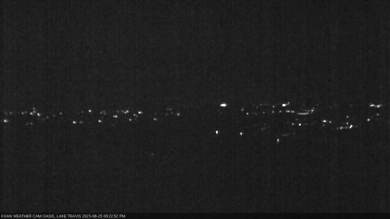 Lake Travis webcam, August 25, 2023 9:25 PM CT