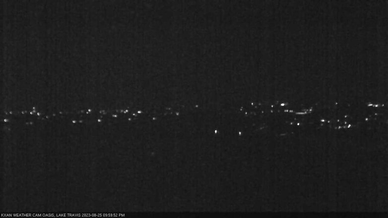 Lake Travis webcam, August 25, 2023 10:00 PM CT