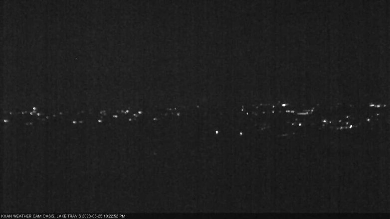 Lake Travis webcam, August 25, 2023 10:25 PM CT