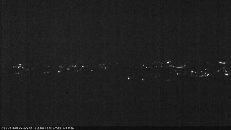 Lake Travis webcam, August 25, 2023 11:45 PM CT