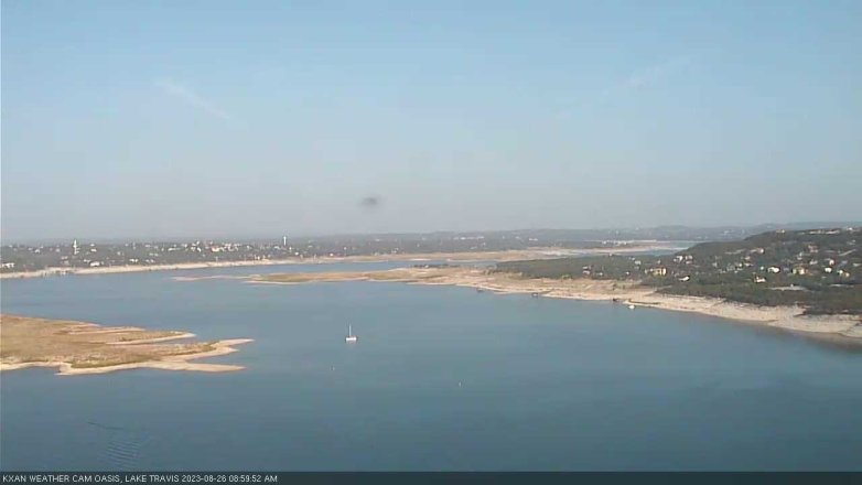 Lake Travis webcam, August 26, 2023 9:00 AM CT