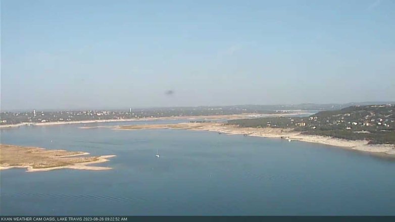 Lake Travis webcam, August 26, 2023 9:25 AM CT