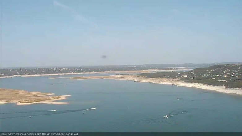 Lake Travis webcam, August 26, 2023 10:45 AM CT