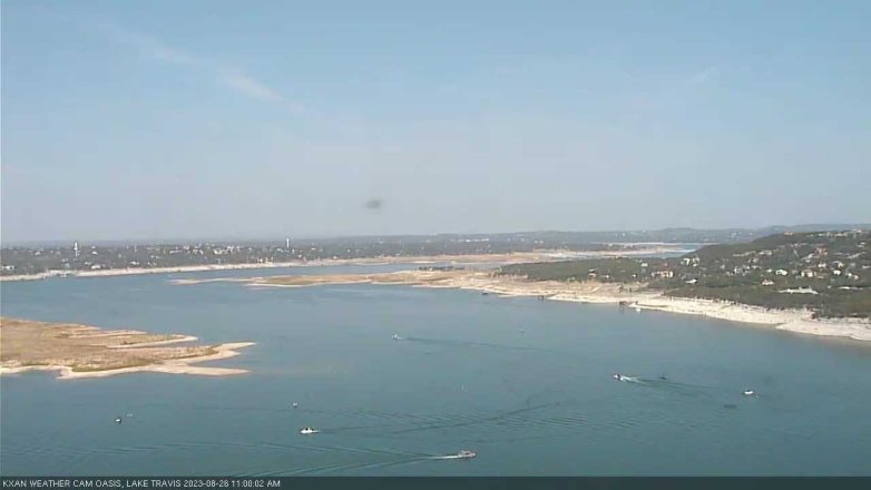 Lake Travis webcam, August 26, 2023 11:00 AM CT