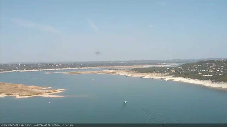 Lake Travis webcam, August 26, 2023 11:25 AM CT
