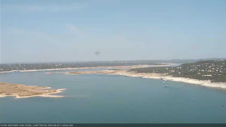 Lake Travis webcam, August 26, 2023 11:45 AM CT