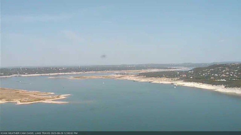 Lake Travis webcam, August 26, 2023 12:00 PM CT
