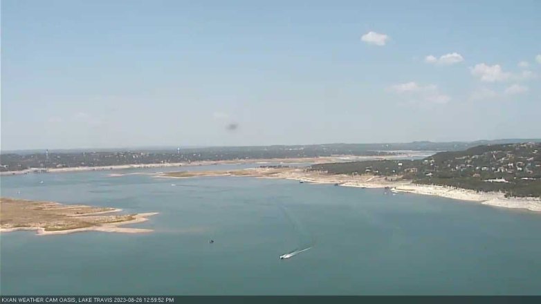 Lake Travis webcam, August 26, 2023 1:00 PM CT