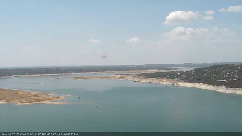 Lake Travis webcam, August 26, 2023 2:00 PM CT