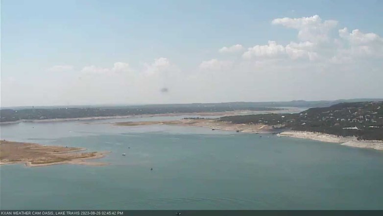 Lake Travis webcam, August 26, 2023 2:45 PM CT