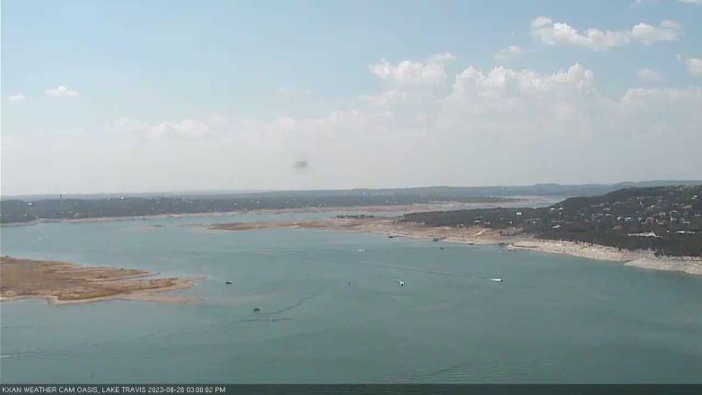 Lake Travis webcam, August 26, 2023 3:00 PM CT