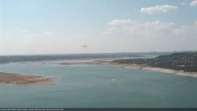 Lake Travis webcam, August 26, 2023 3:25 PM CT